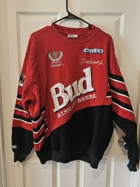 Chase Authentics Dale Earhardt Jr. King Of Beers x Oreo Sweatshirt Size Large